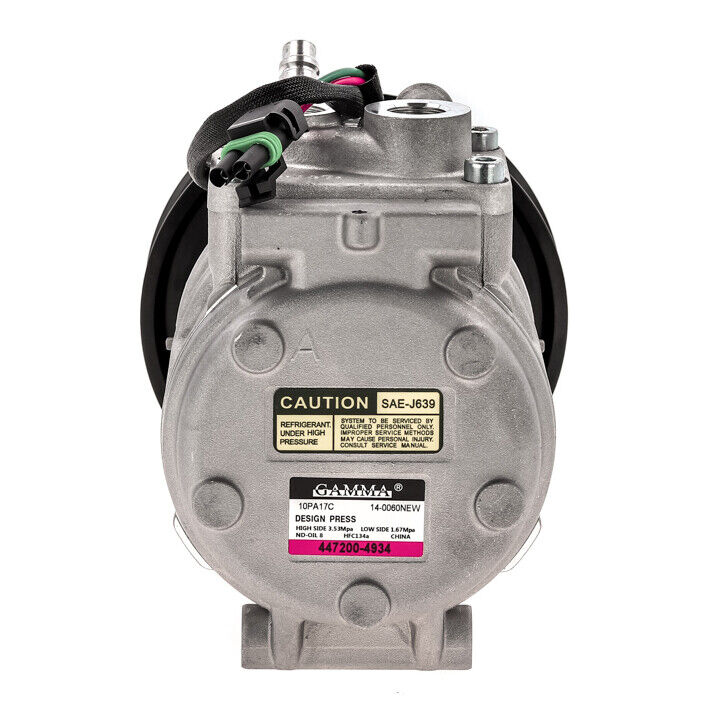 A/C Compressor for JOHN DEERE 444H, 444HLL, 444J, 544H, 544J, 624H, 624J.. - Qualy Air