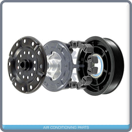 New A/C Compressor Clutch Kit fits Toyota Avensis, Corolla Diesel - 5SE12C / 7PK - Qualy Air