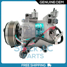 Cargar imagen en el visor de la galería, New OEM A/C Compressor for HONDA FIT 1.5L - 2006 to 2008 - OE# 38810RMEA02 - Qualy Air