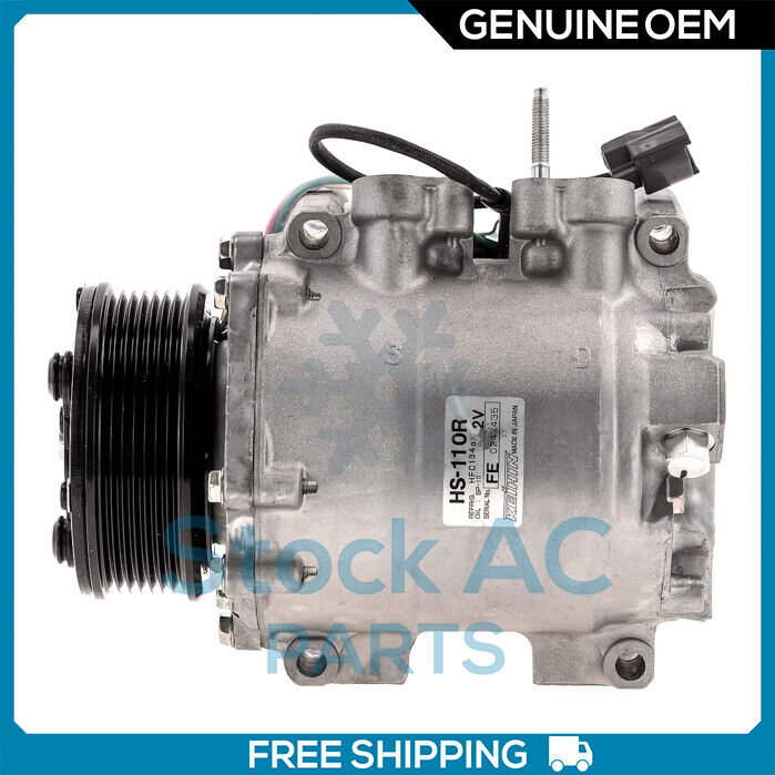New OEM A/C Compressor for Honda CR-V 2.4L - 2002 to 2006 - OE# 38810PNB006 - Qualy Air