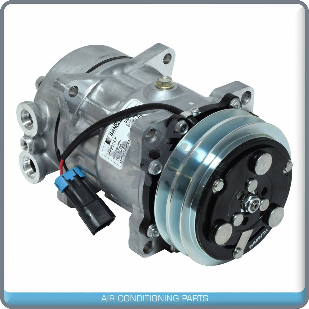 New OEM Sanden A/C Compressor for Kenworth T2000, W900B - OE# 4426SAN/ 4696E - Qualy Air
