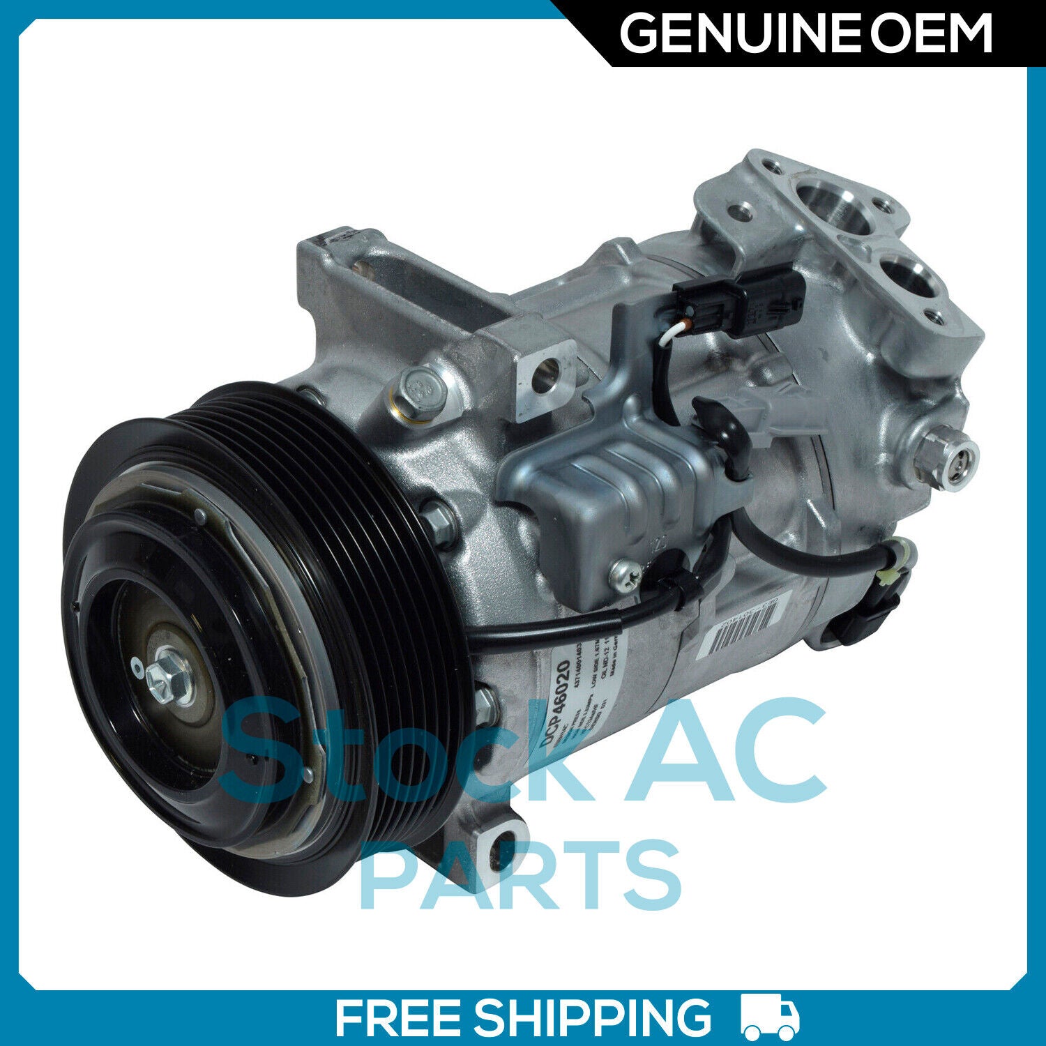 New OEM AC Compressor for Nissan X-Trail 2.5L - 2015 to 2020 - OE# 4472501490 QR - Qualy Air