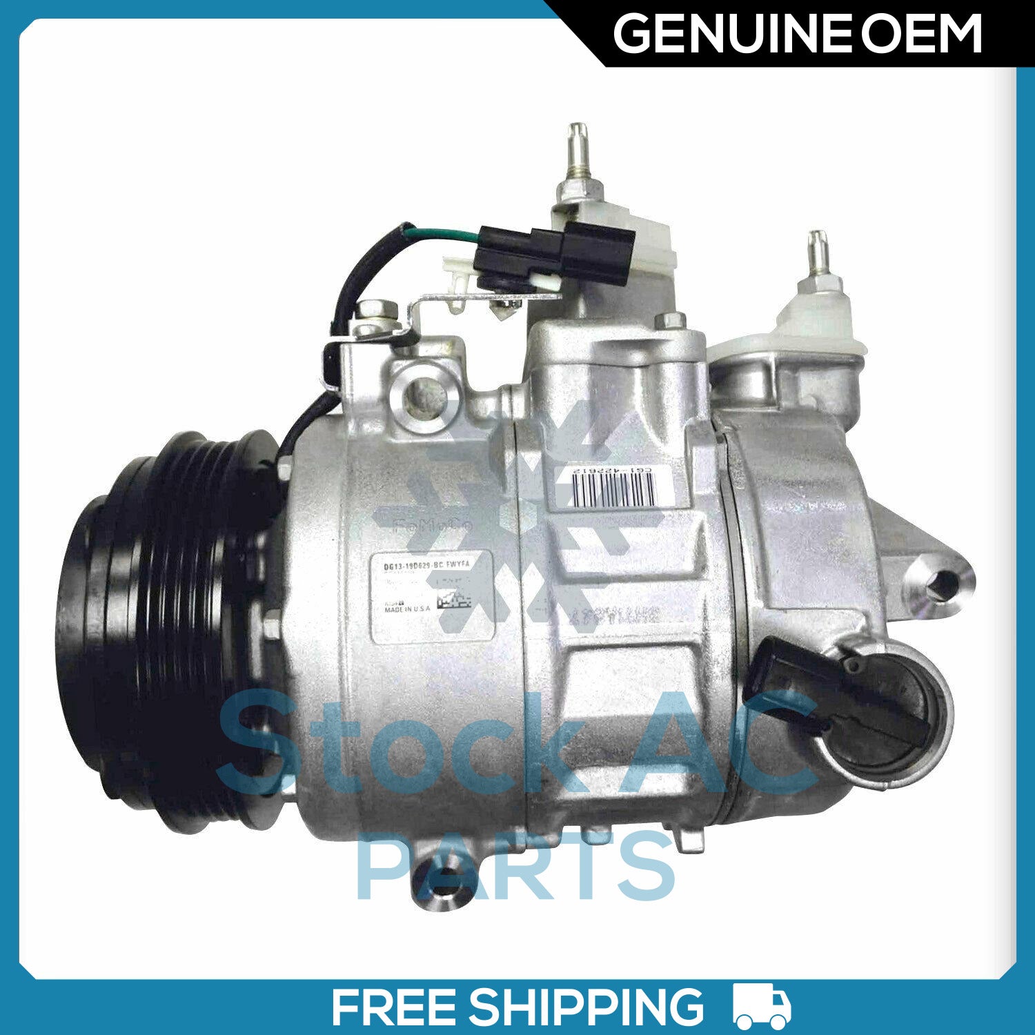New OEM AC Compressor fits Ford Explorer, Taurus / Lincoln MKT / Police Sedan - Qualy Air