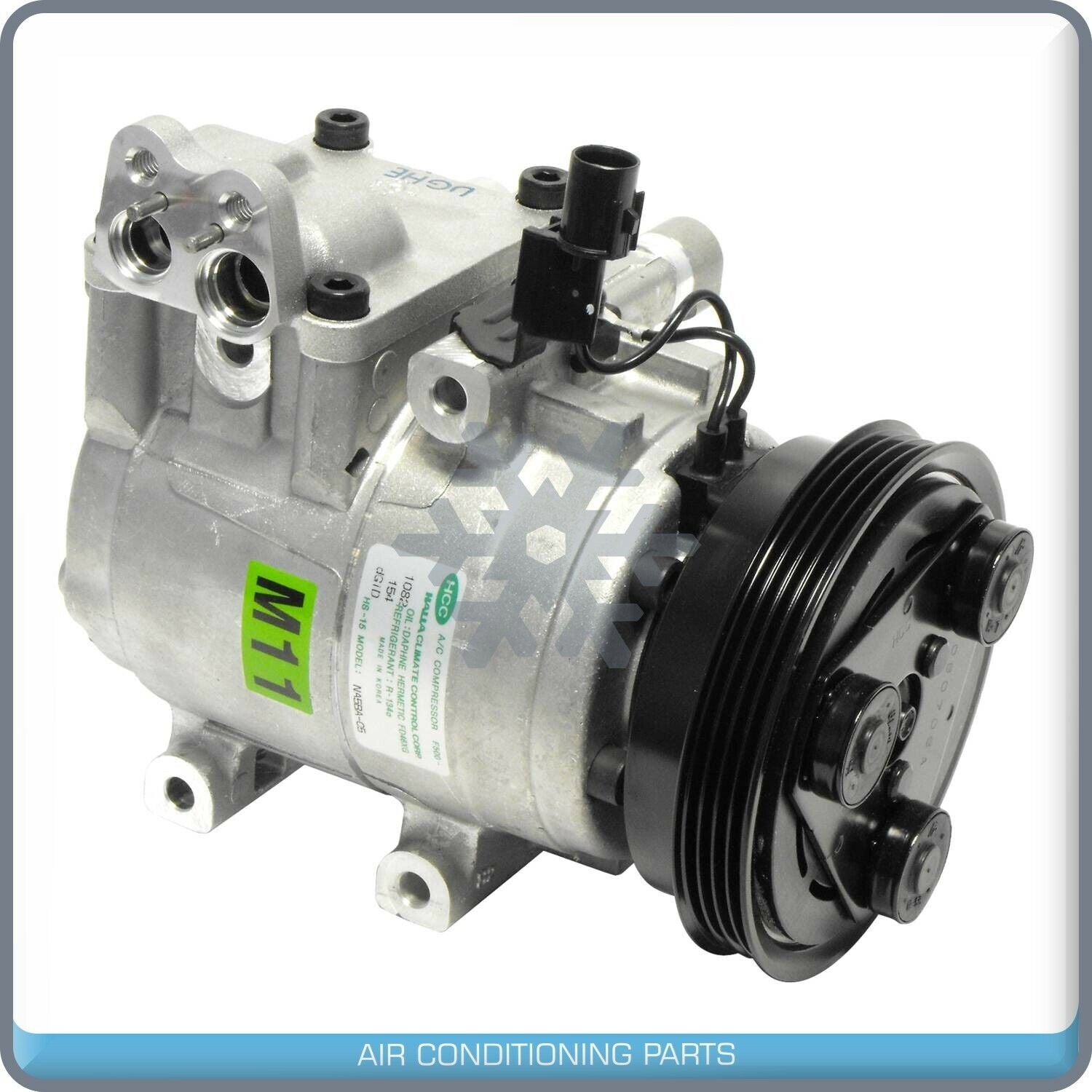 New OEM A/C Compressor for Hyundai Elantra 2001 to 06/ Hyundai Tucson 2005 to 09 - Qualy Air