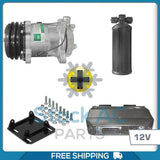 NEW A/C KIT COMPRESSOR WITH YORK TO SANDEN MOUNT AND RECEIVER + UNDER DASH