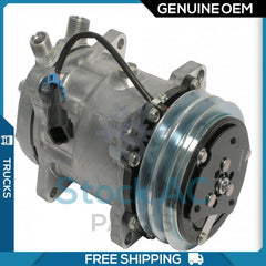 A/C Compressor OEM Sanden SD7H15 for Kenworth C500, C540, C550, K100, K100... QR
