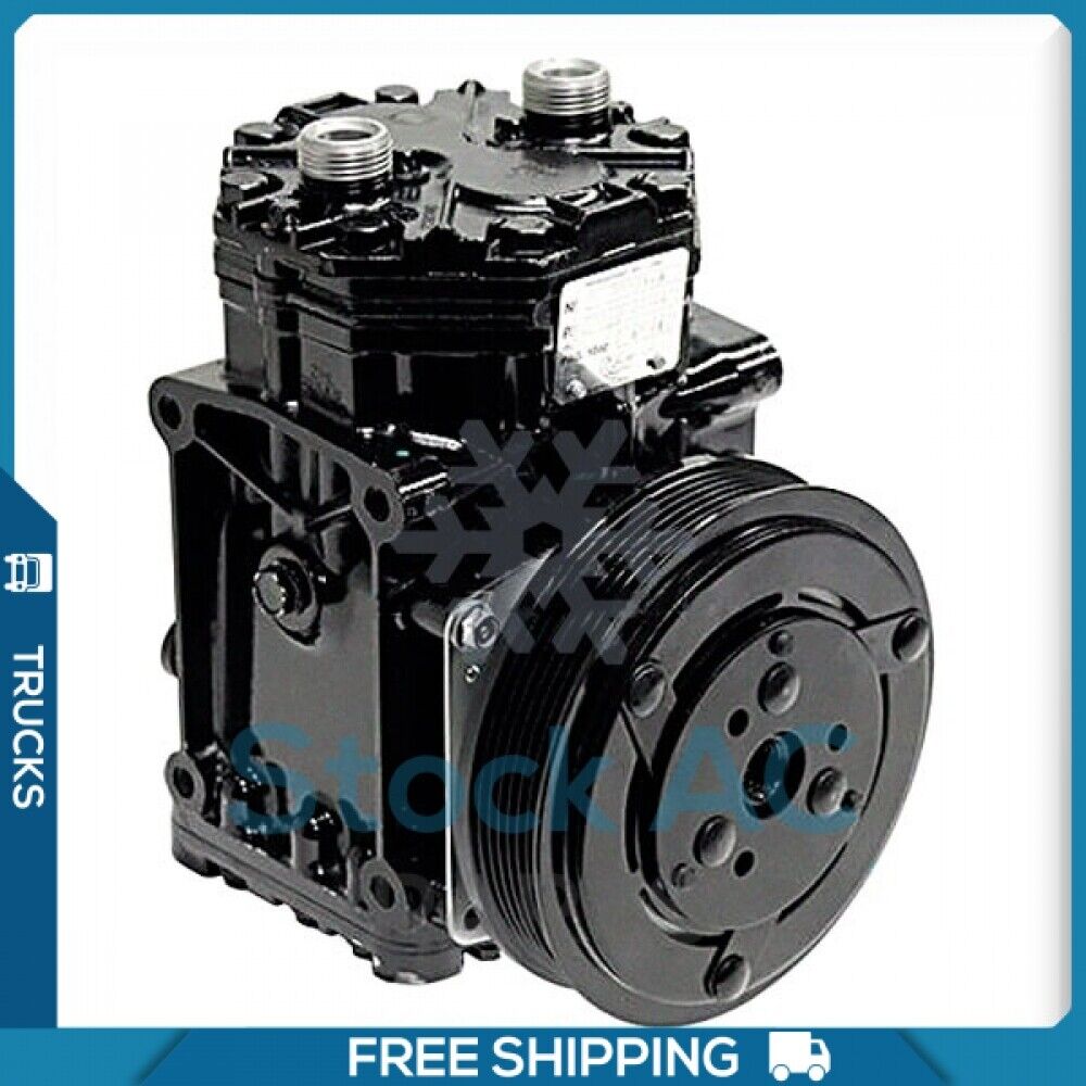 New A/C Compressor York type for International / Kenworth.. - 6GR, 1 Wire - Qualy Air