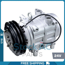Cargar imagen en el visor de la galería, New A/C Compressor for BUS TM55 / 65 - 2B, 24V Groove - Qualy Air