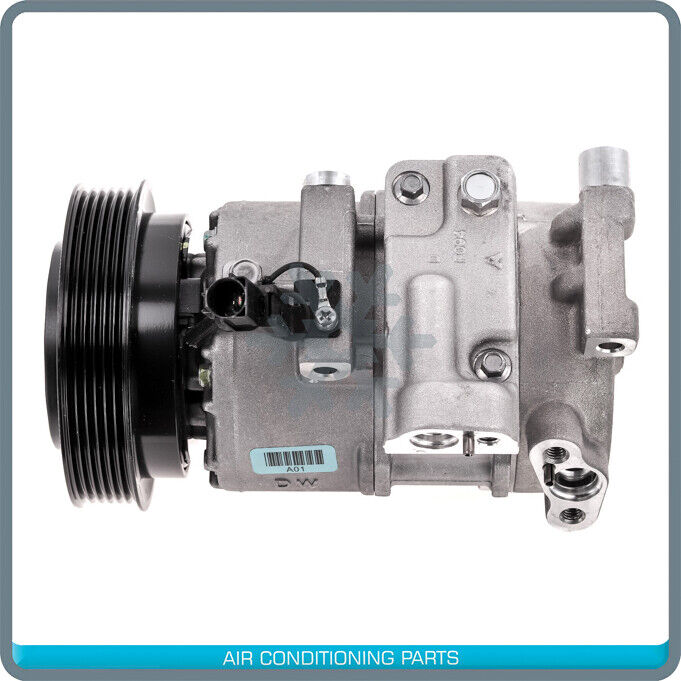 New OEM A/C Compressor for Hyundai Accent, Veloster 1.6L - 2012 2013 2014 QR - Qualy Air