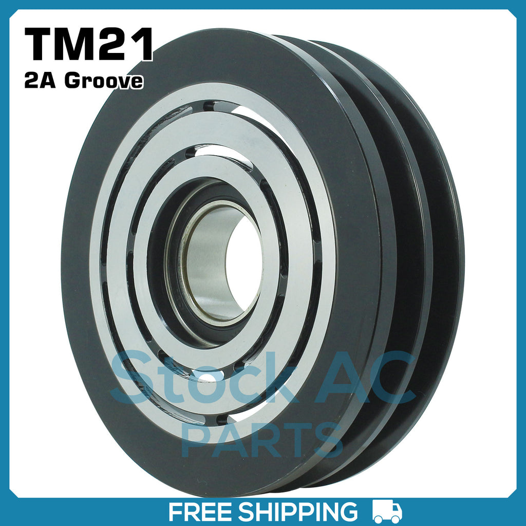 New A/C Compressor Pulley fits TM21 - 2A Groove - Qualy Air